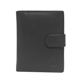 14044 Black Leather Card Holder for Men and Women