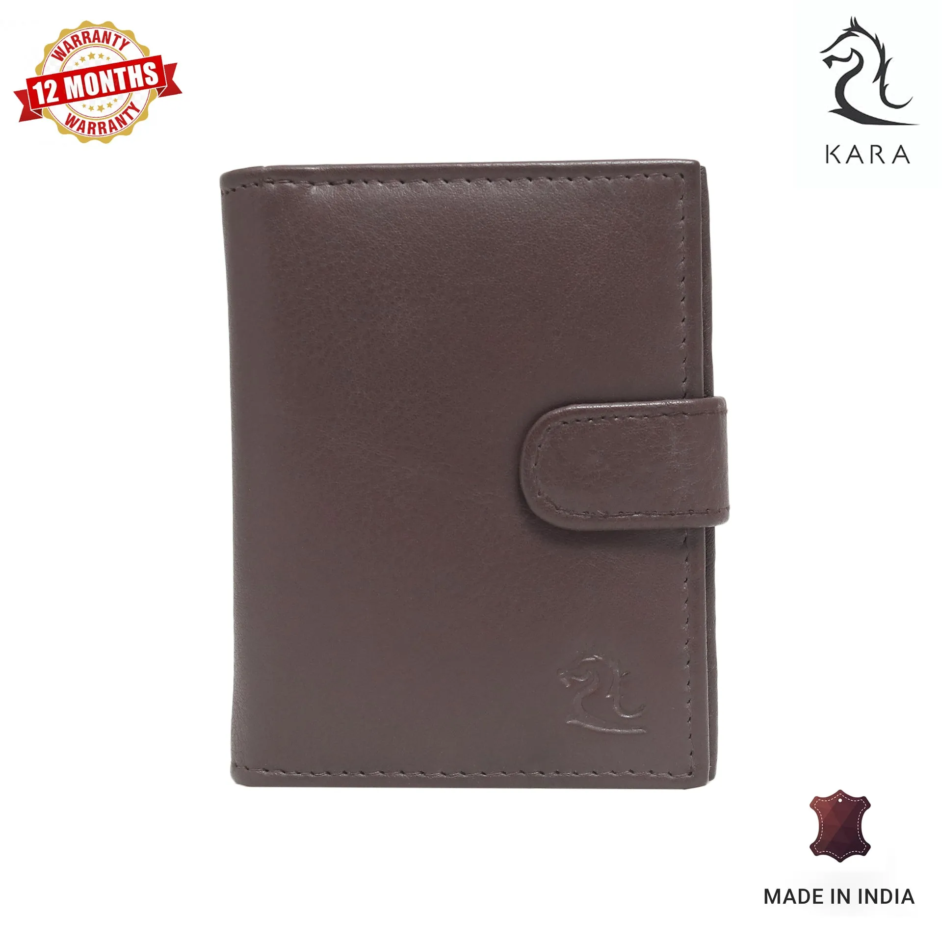 14044 Black Leather Card Holder for Men and Women