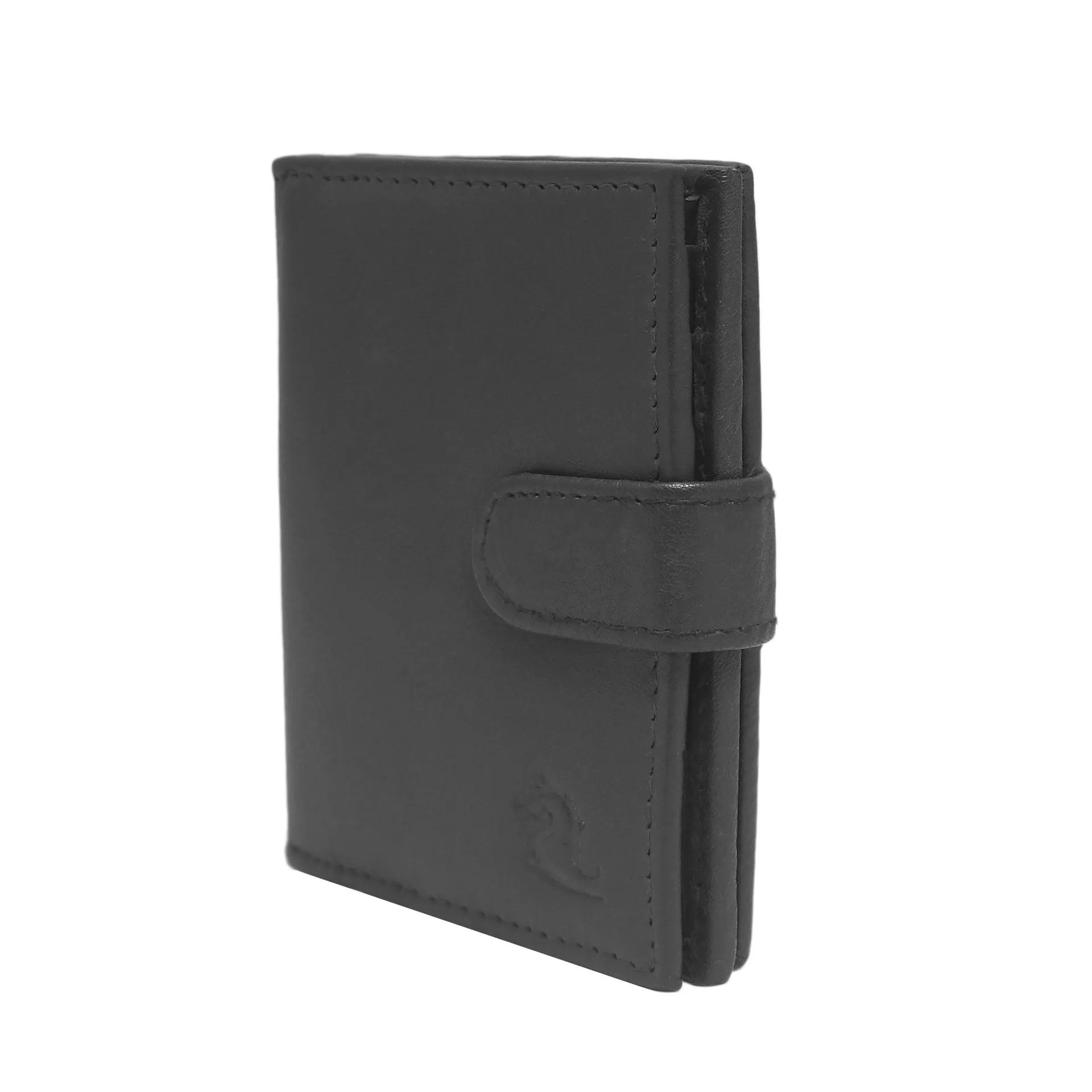 14044 Black Leather Card Holder for Men and Women