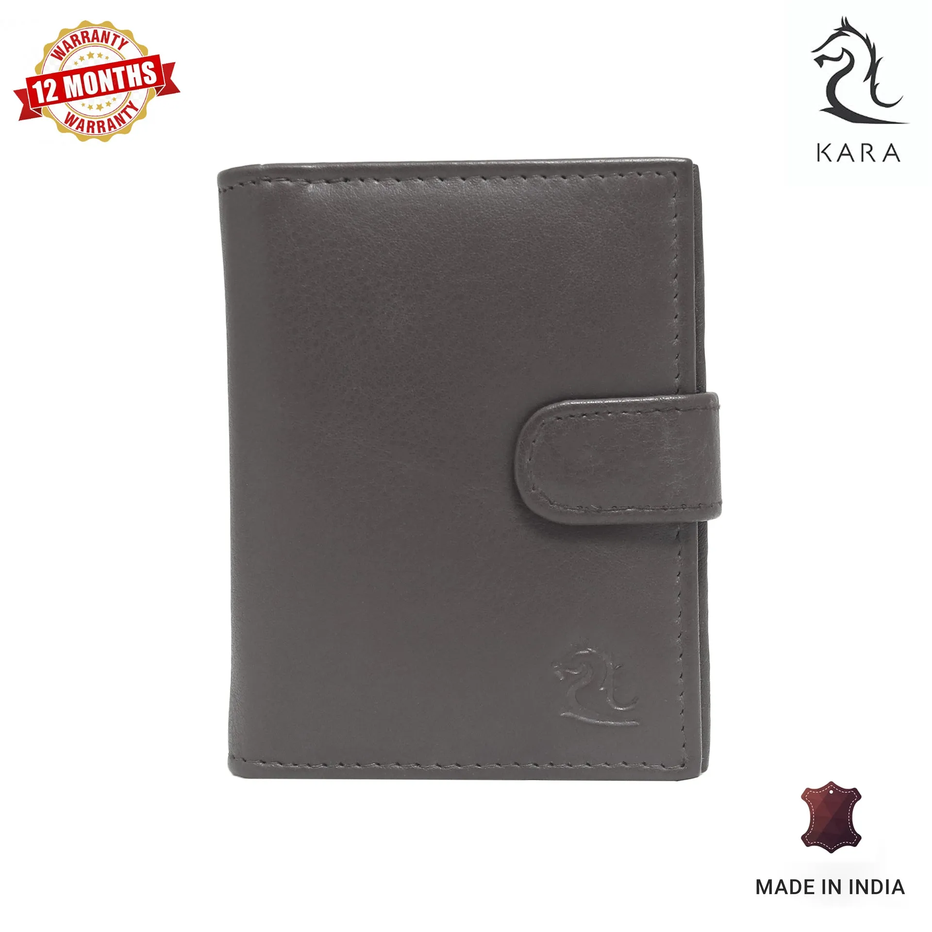 14044 Brown Leather Card Holder for Men and Women