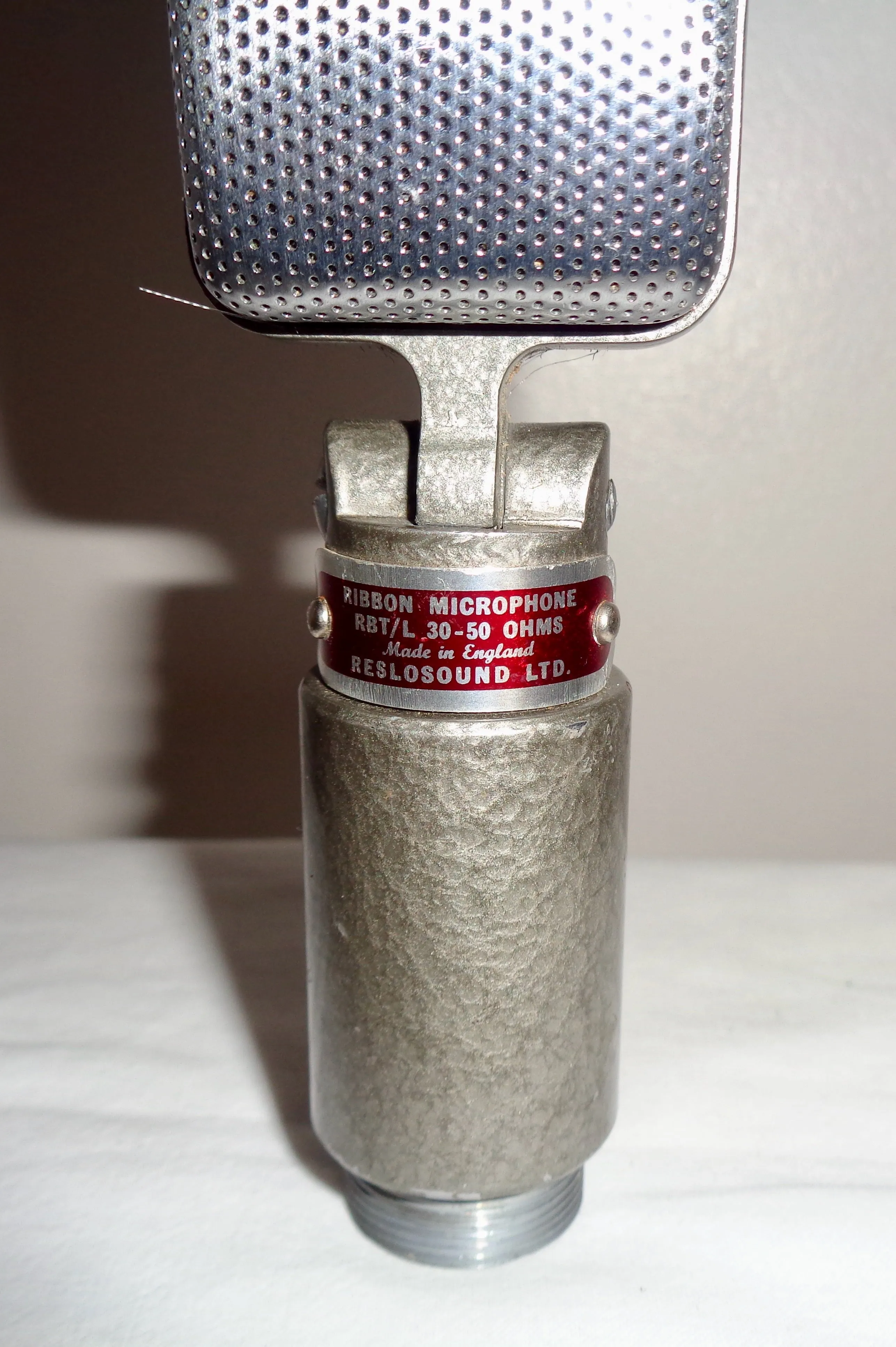 1960s Reslo RBT/L Directional Ribbon Microphone 30-50 Ohm