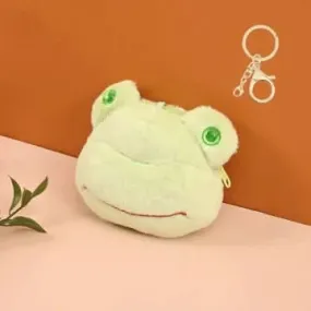 2 In 1 Froggy Plush Keychain & Pouch For Kids