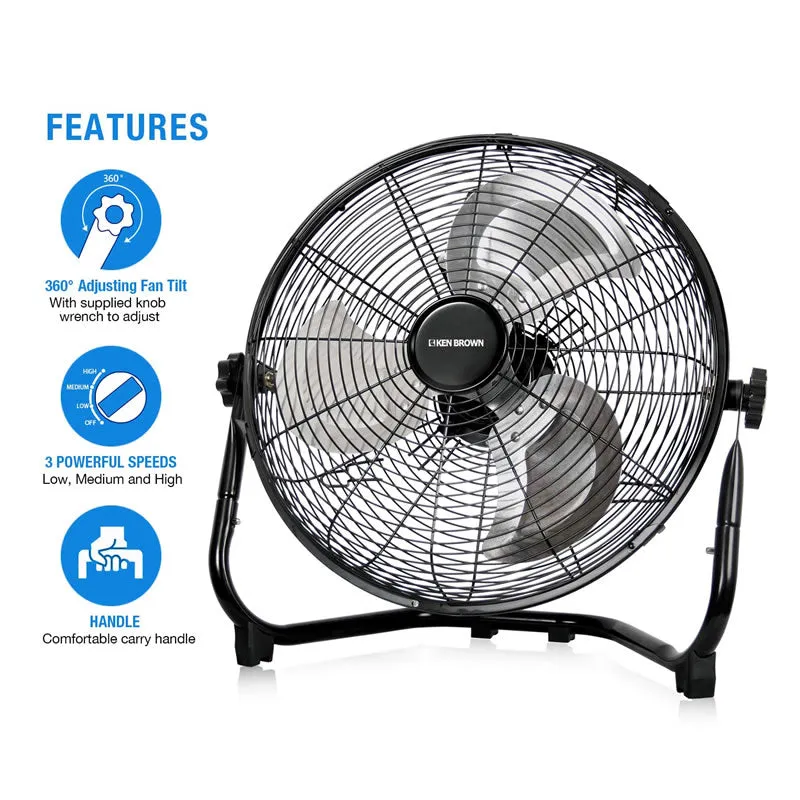 360° Adjustable Tilt Powerful Oscillating Floor Fan 862760