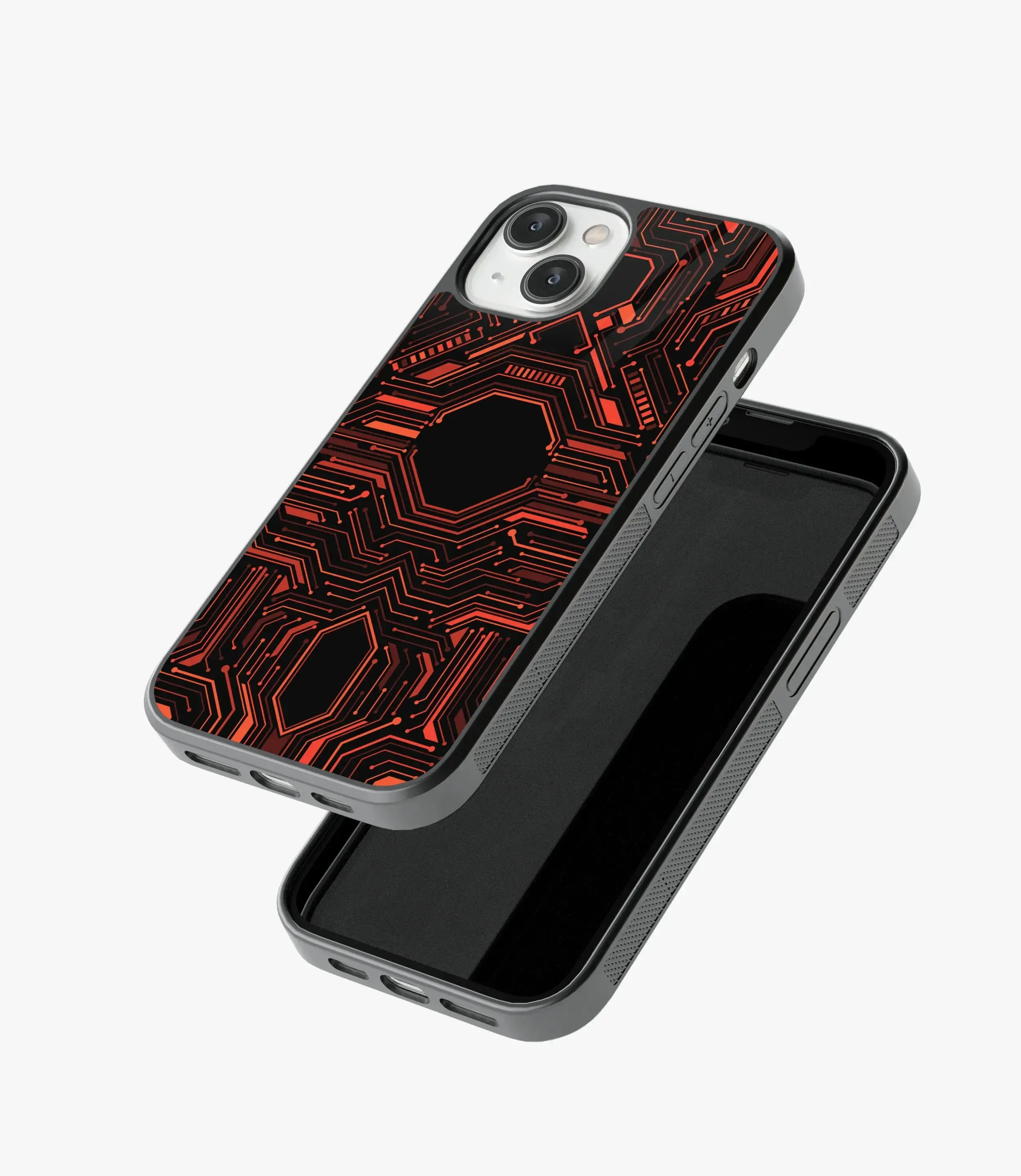 Abstract Futuristic Pattern Glass Case