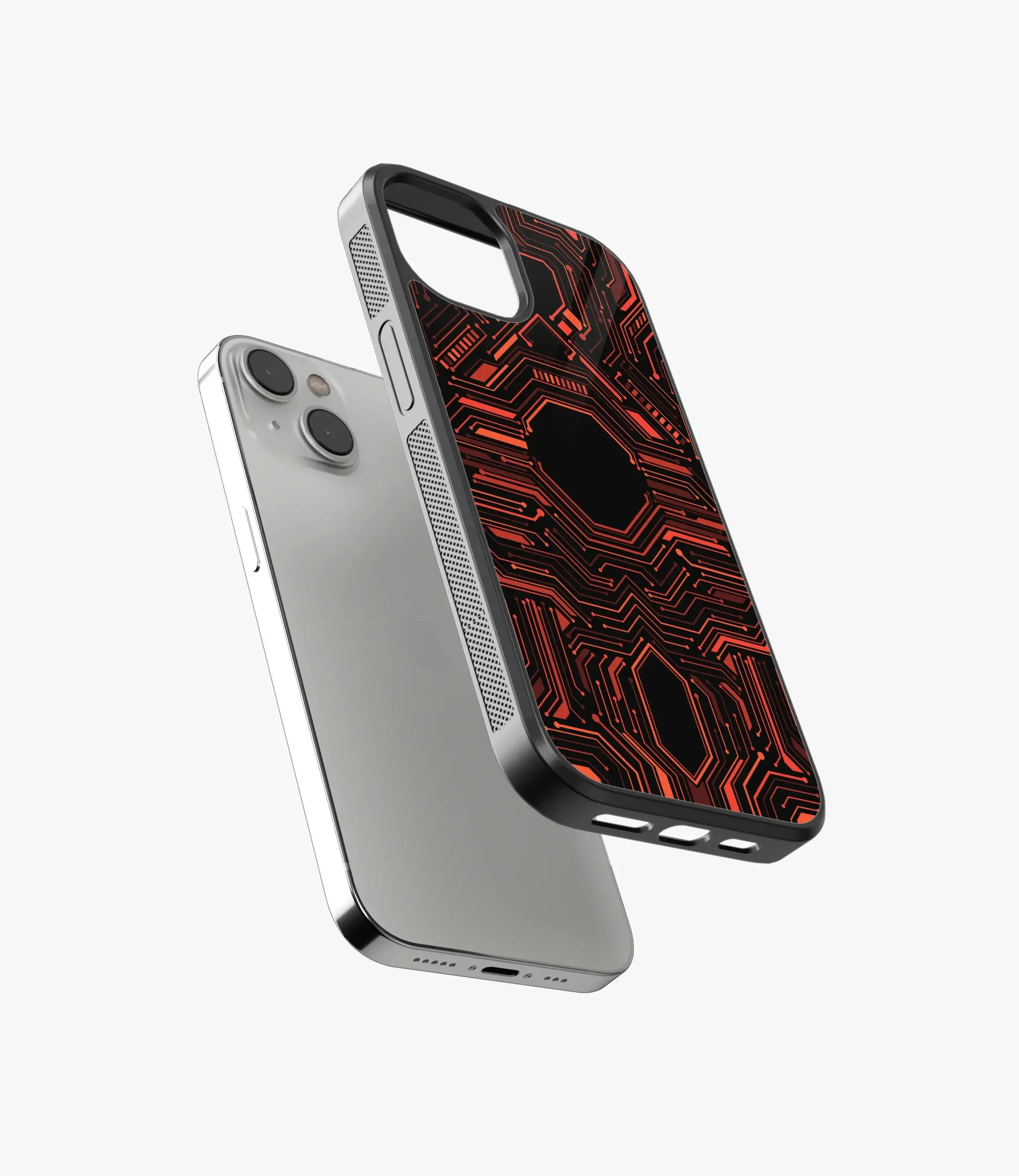 Abstract Futuristic Pattern Glass Case