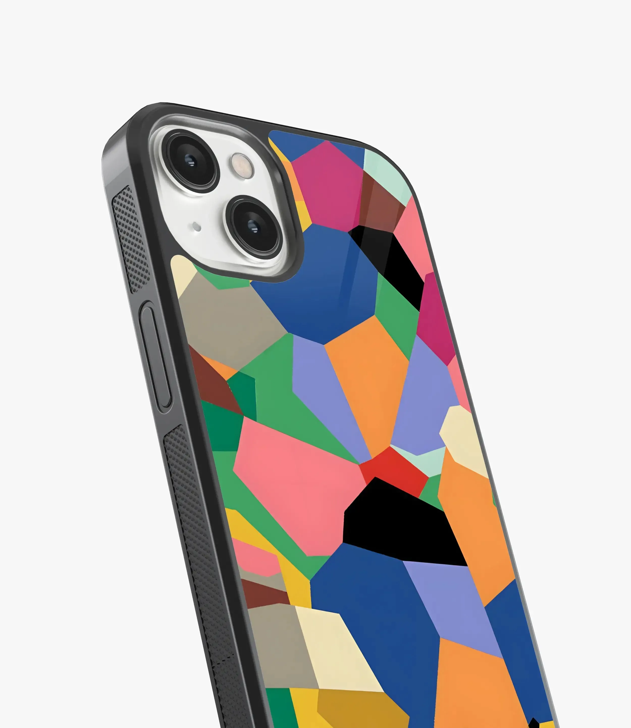 Abstract Nexus Shapes Pattern Glass Case