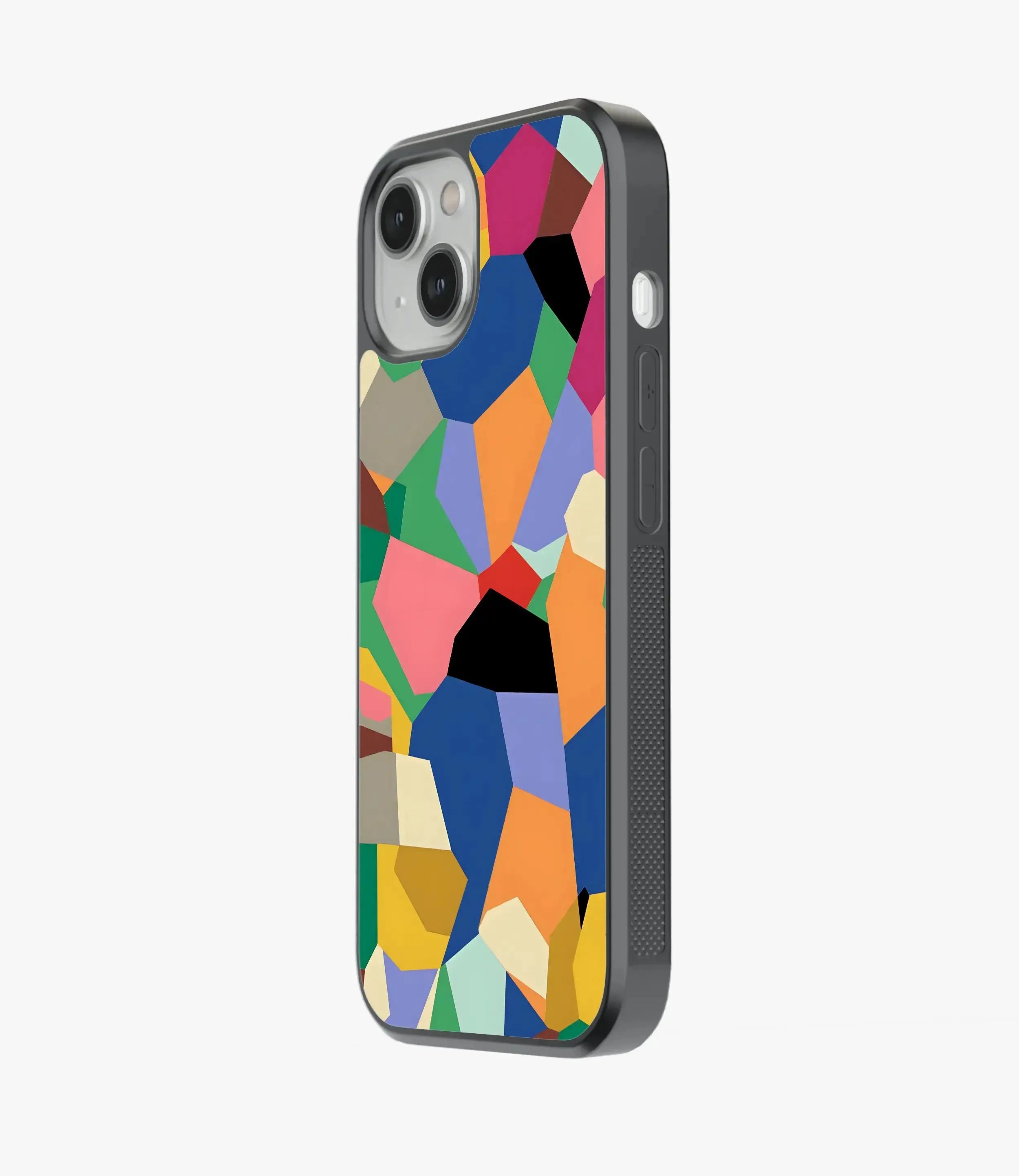 Abstract Nexus Shapes Pattern Glass Case