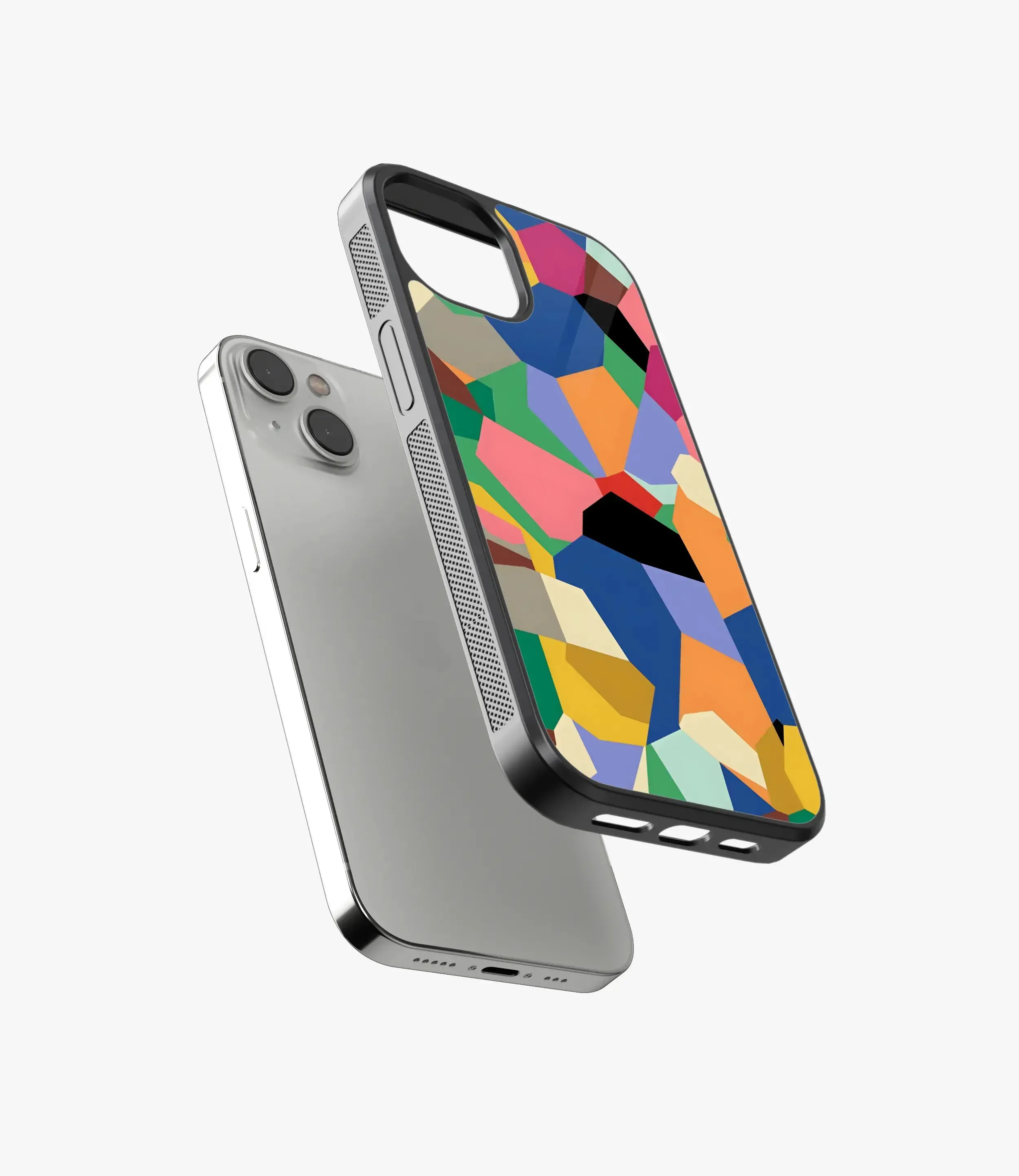 Abstract Nexus Shapes Pattern Glass Case