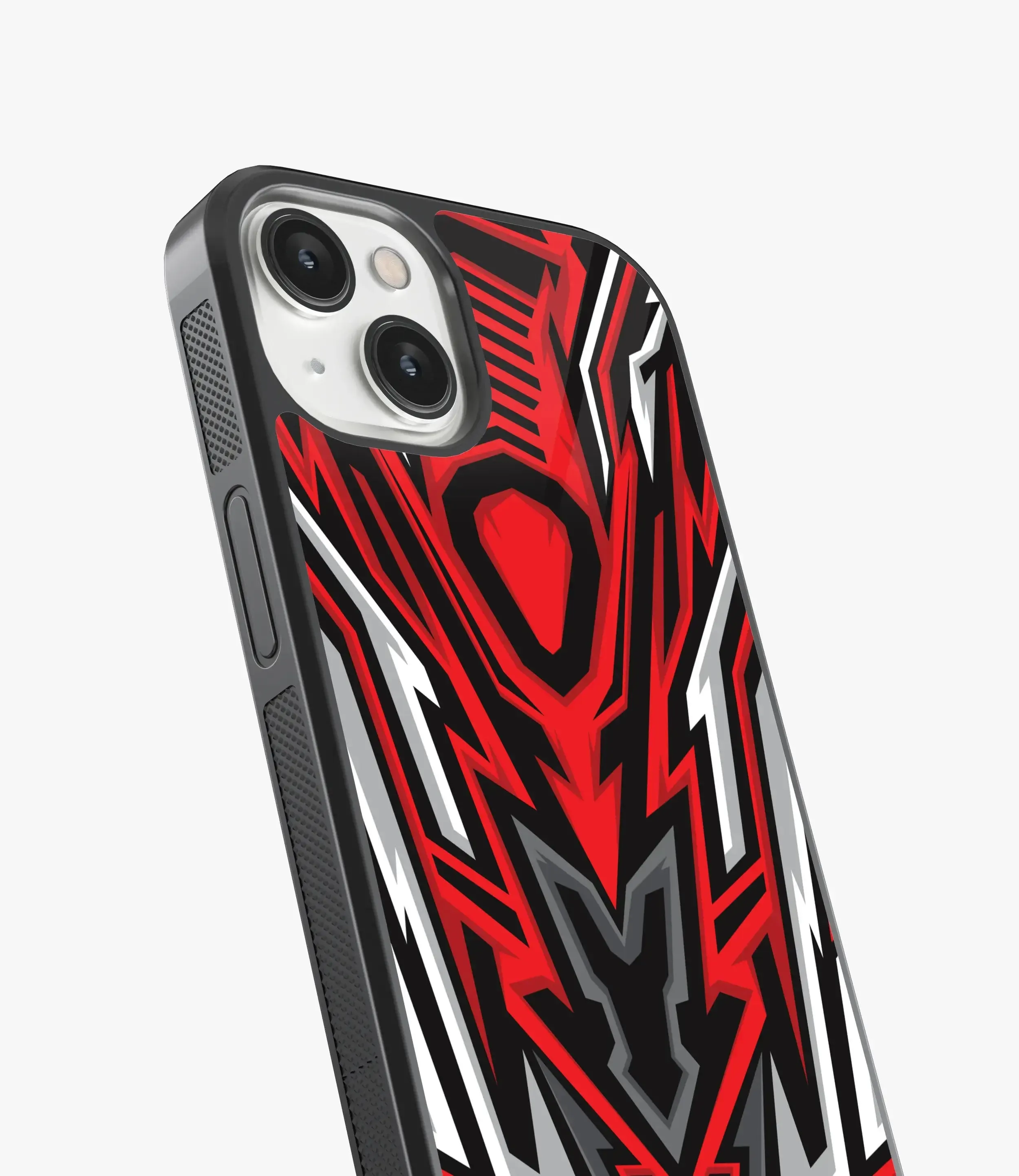 Abstract Speed Demon Pattern Glass Case