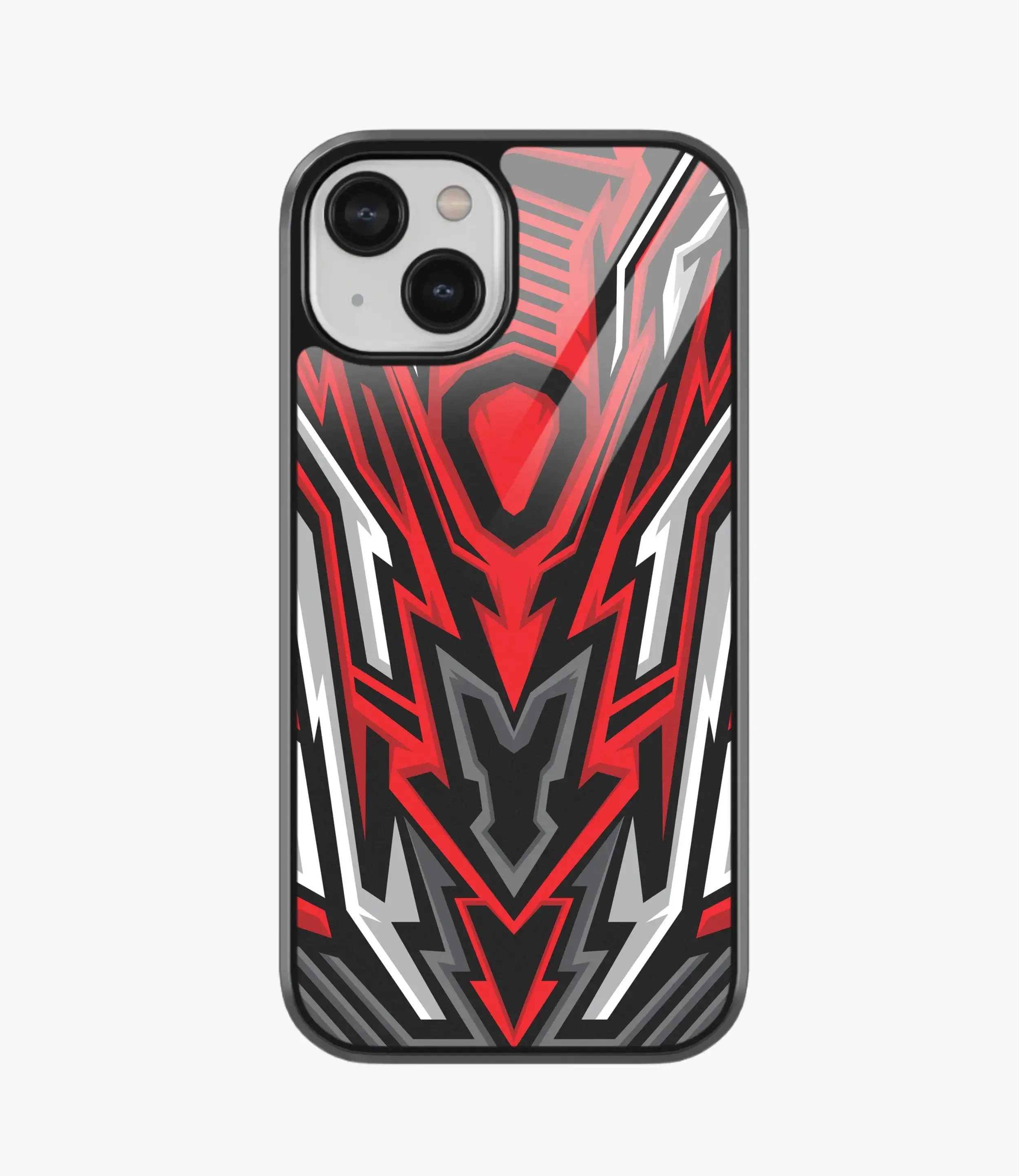 Abstract Speed Demon Pattern Glass Case