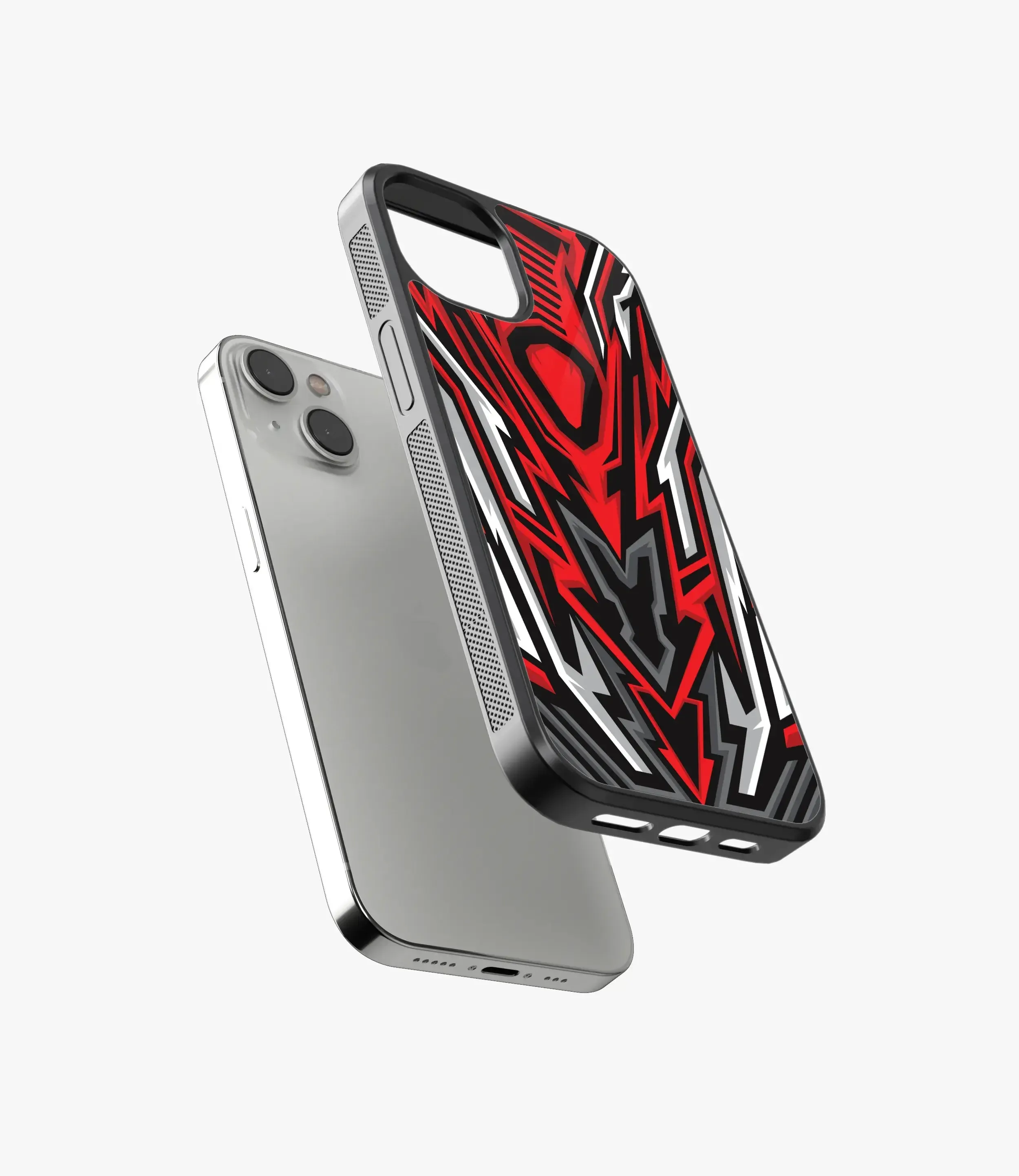 Abstract Speed Demon Pattern Glass Case