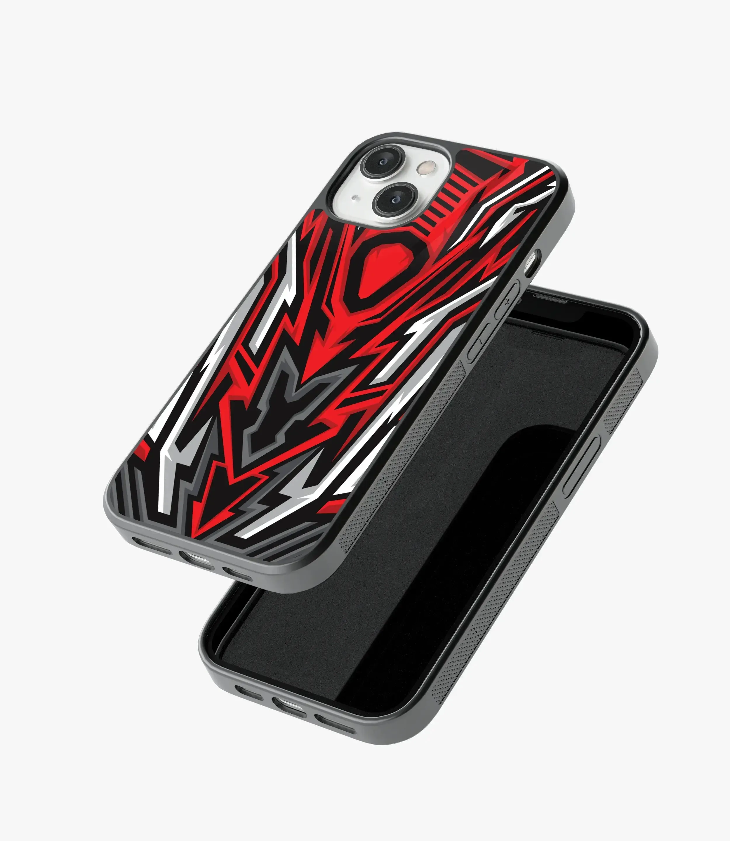 Abstract Speed Demon Pattern Glass Case