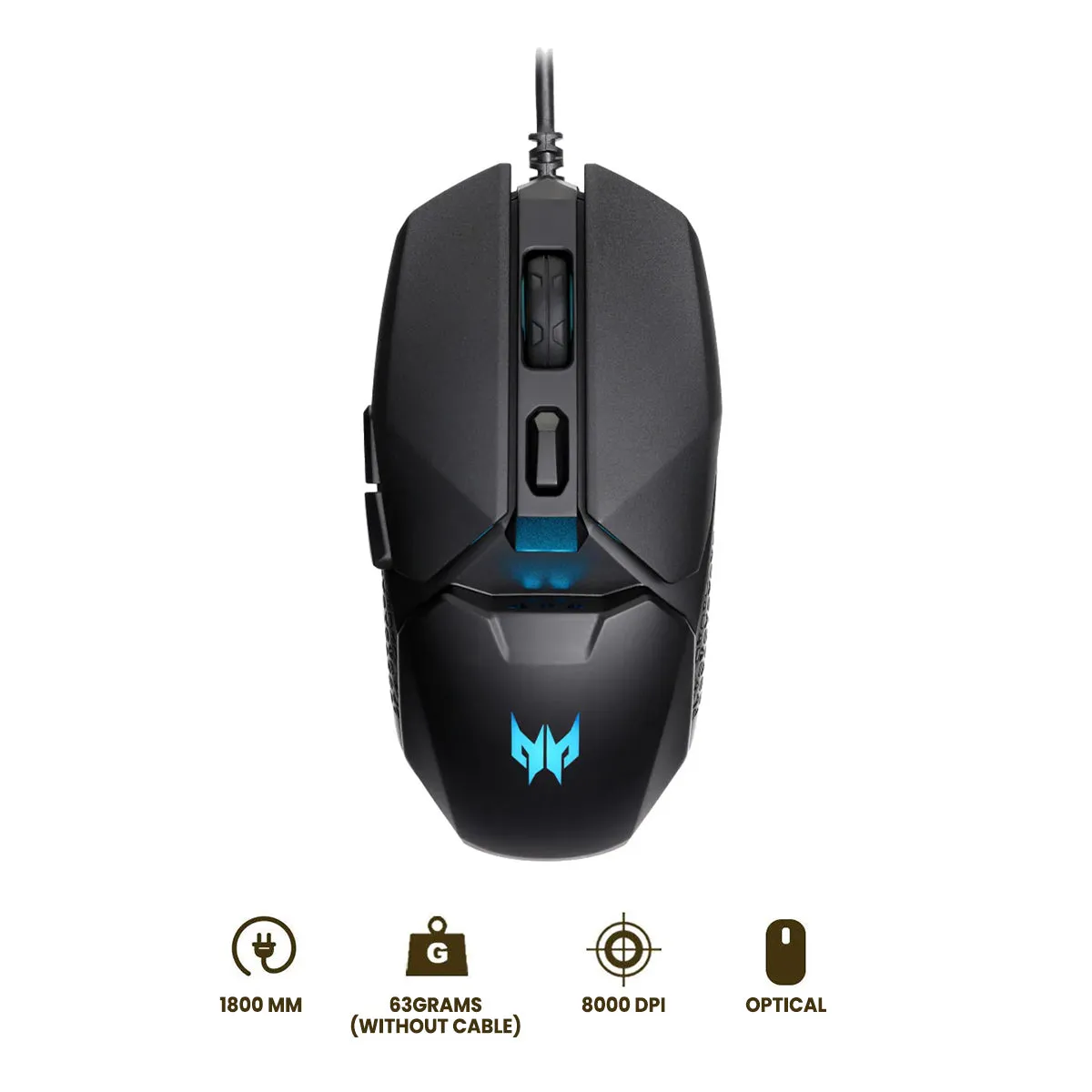 Acer Predator Cestus 327 8000 DPI 1ms Polling Rate Gaming Mouse