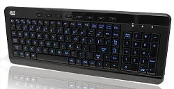 Adesso 3-Color Illuminated Compact Multimedia Keyboard