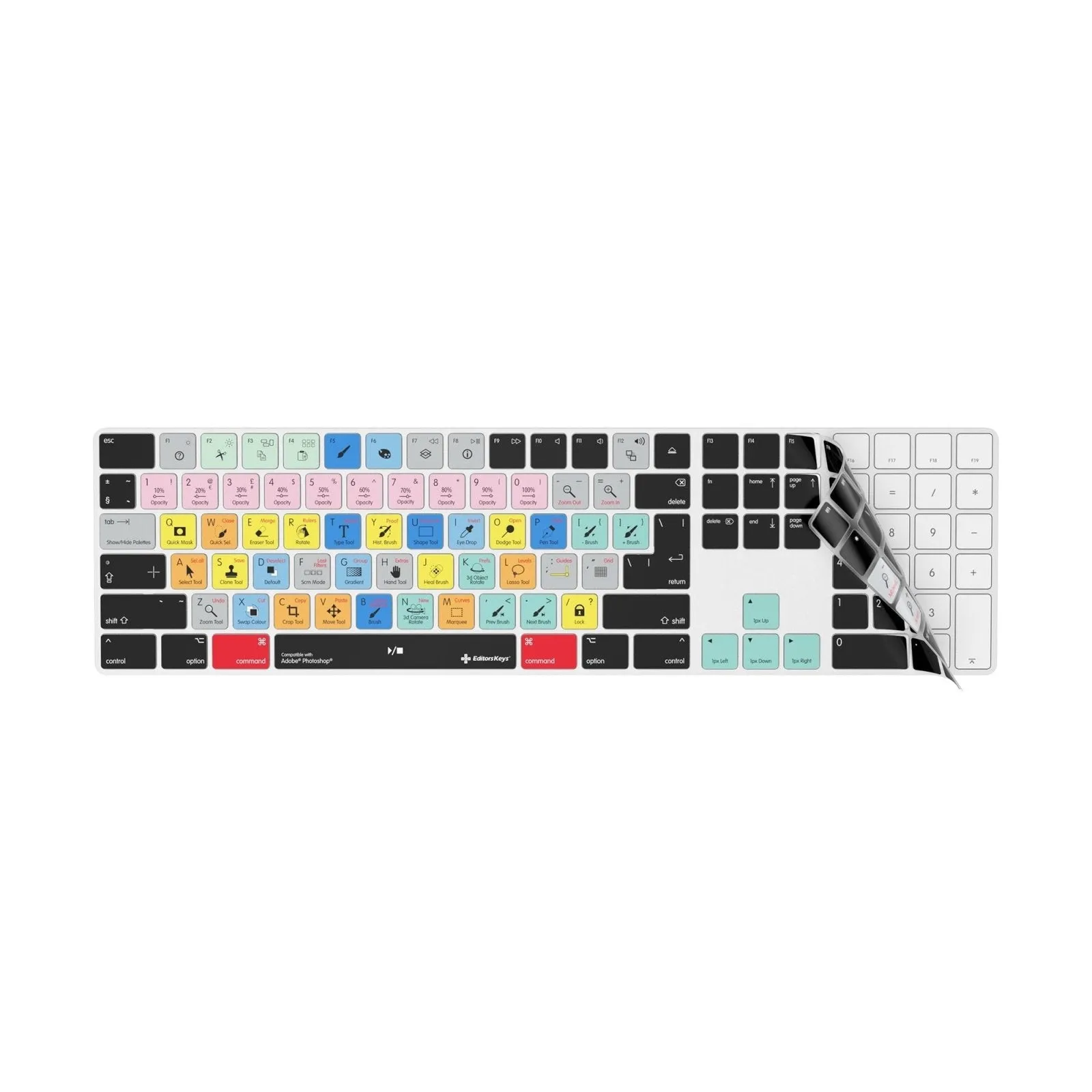 Adobe Photoshop Keyboard Covers for MacBook and iMac