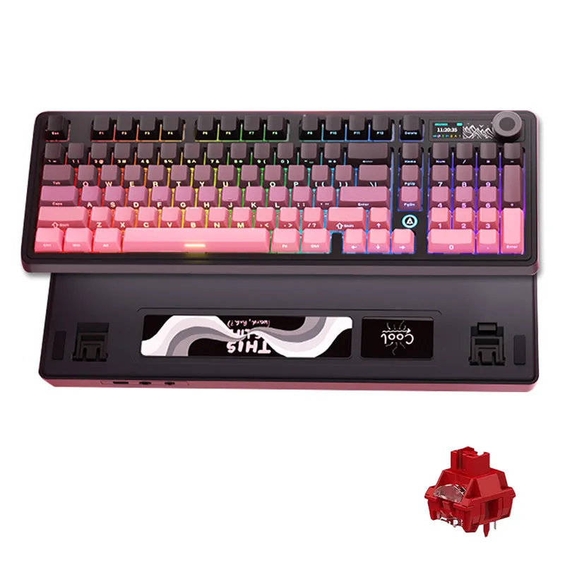 Ajazz AK980 TFT Display Wireless Mechanical Keyboard