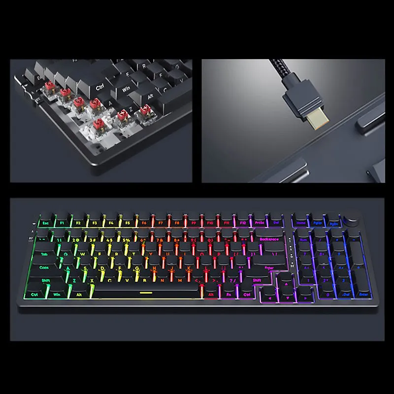 Ajazz AK992 Hot-swappable Gasket 3-Mode Mechanical Keyboard