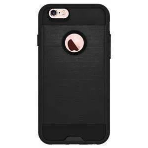 Amzer Hybrid Metto iPhone 6 Case - Black- Black