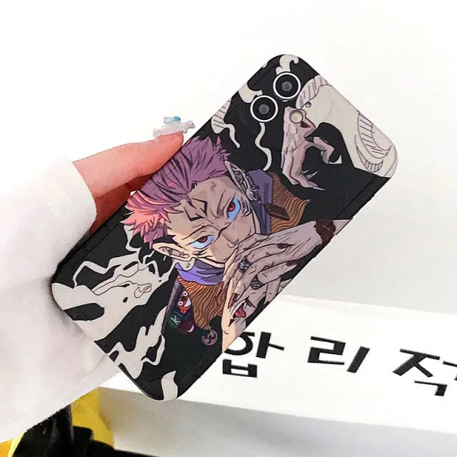 Anime Jujutsu Kaisen Yuji Itadori Fushiguro Megumi Phone Case For iPhone