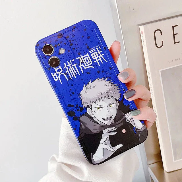 Anime Jujutsu Kaisen Yuji Itadori Fushiguro Megumi Phone Case For iPhone