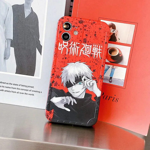 Anime Jujutsu Kaisen Yuji Itadori Fushiguro Megumi Phone Case For iPhone