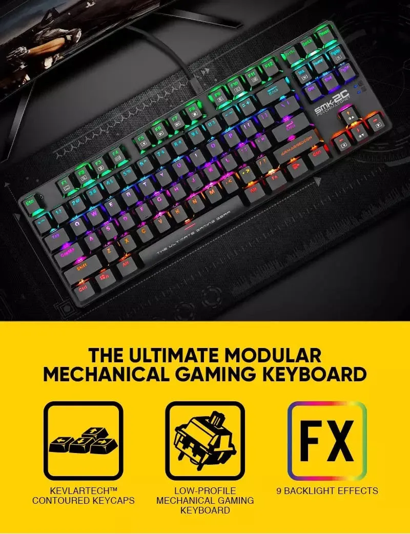 Armaggeddon Mechanical Wired Gaming Keyboard SMK-2C PSYCHFALCONET