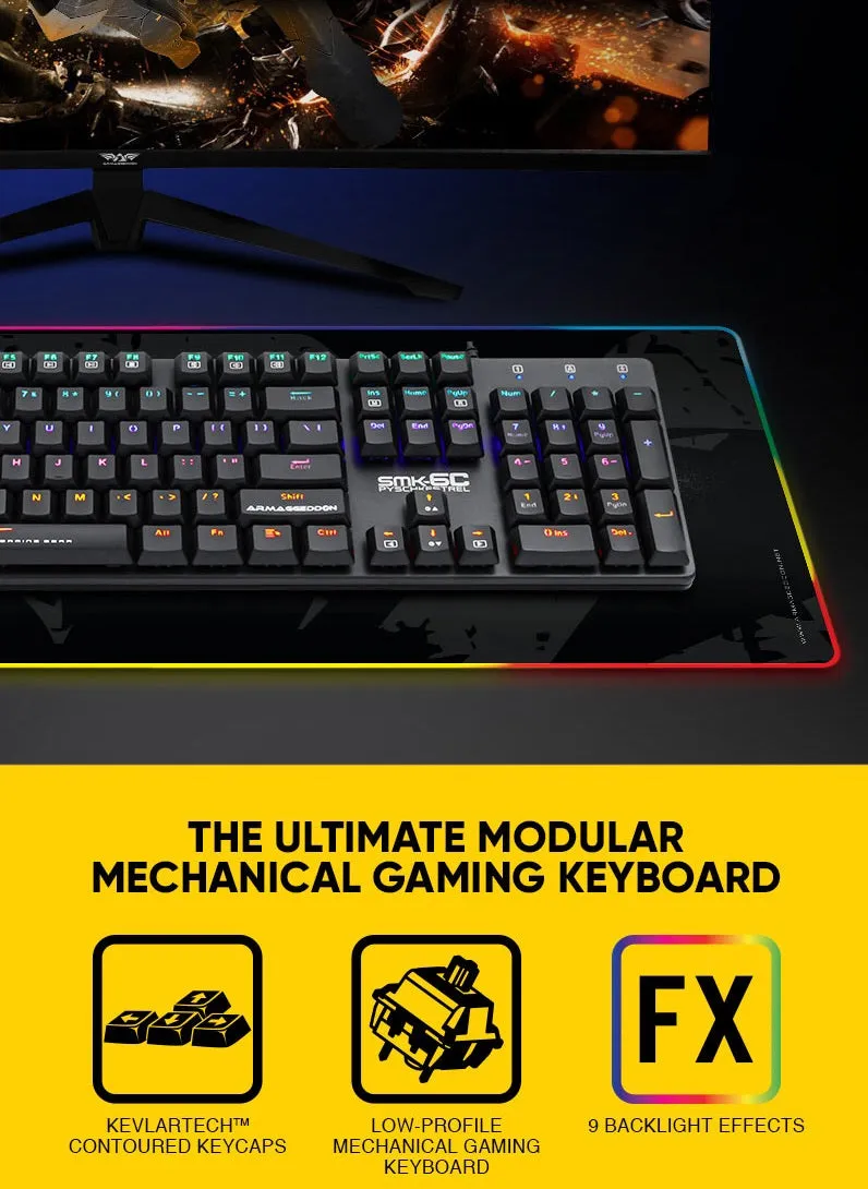 Armaggeddon Mechanical Wired Gaming Keyboard SMK-6C PSYCHKESTREL