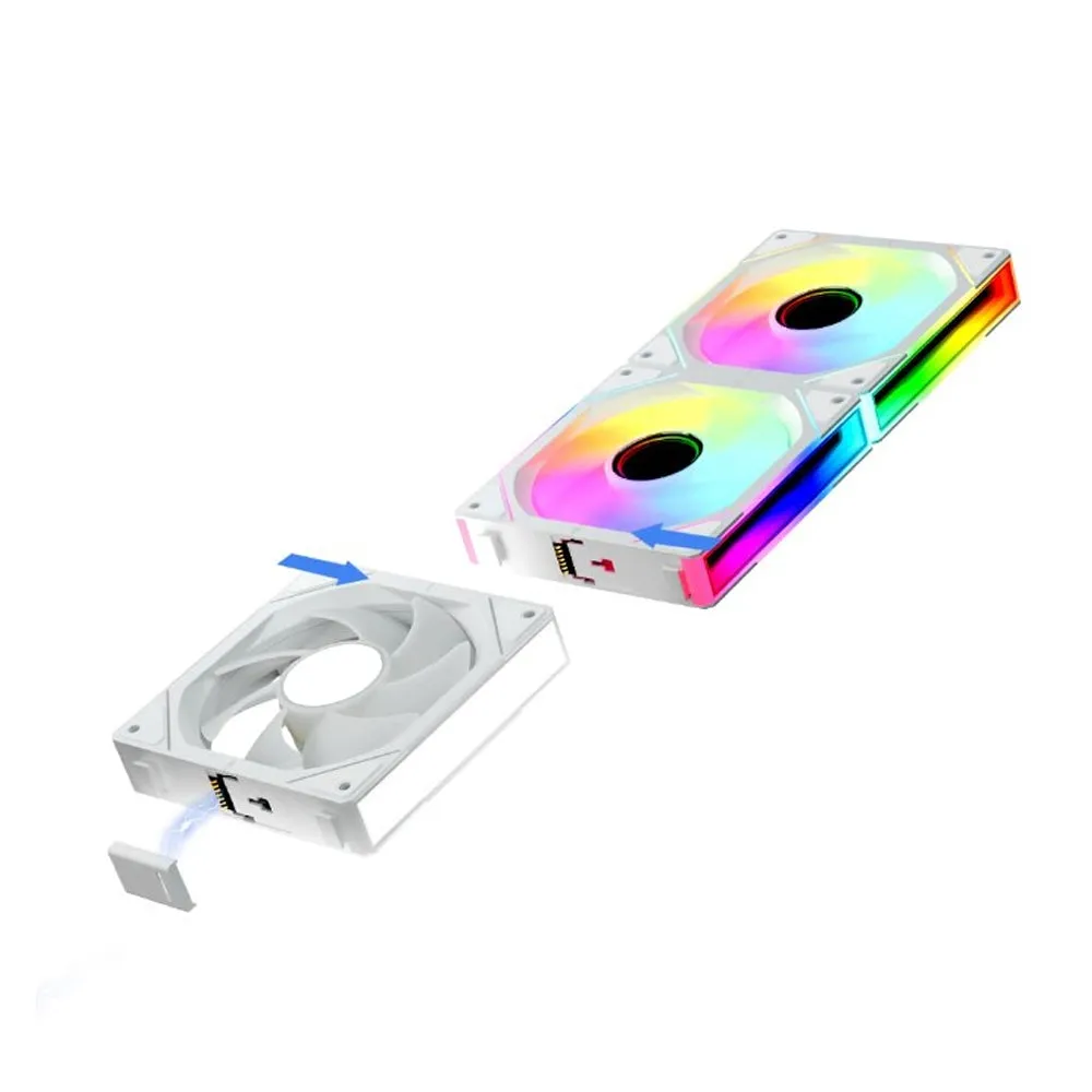 AsiaHorse Fan FS Block Max White RGB (1 Pack)