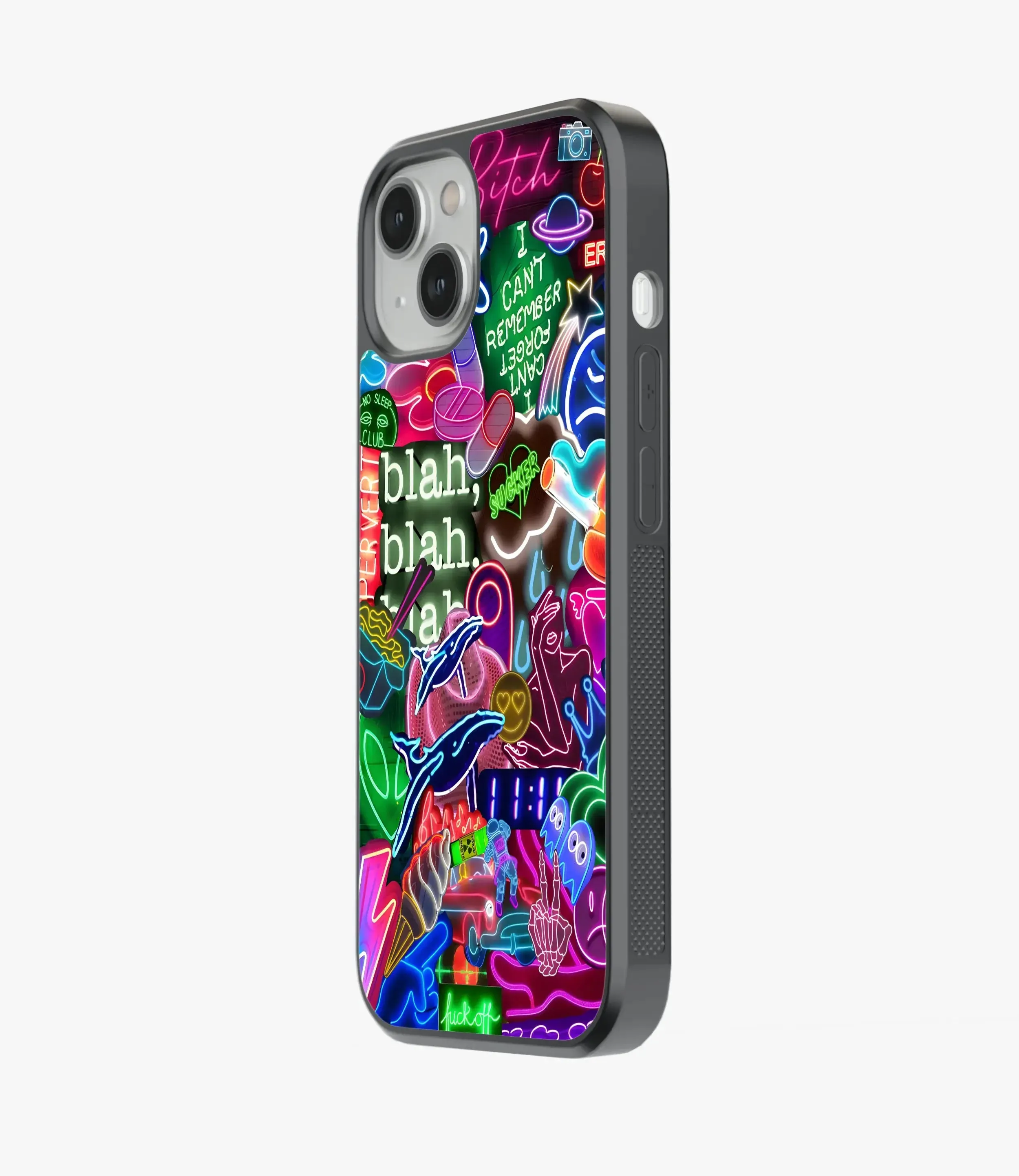 Bad Bitch Neon Glass Case