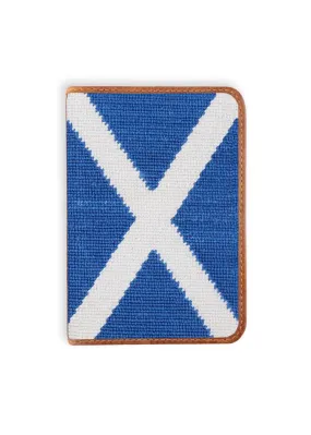 BIG SCOTTISH FLAG NEEDLEPOINT SCORECARD HOLDER