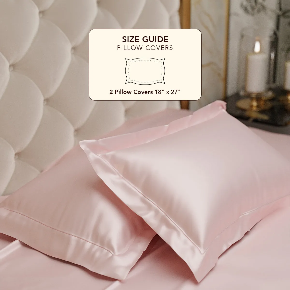 Blushing Pink Pillow Covers - Set of 2