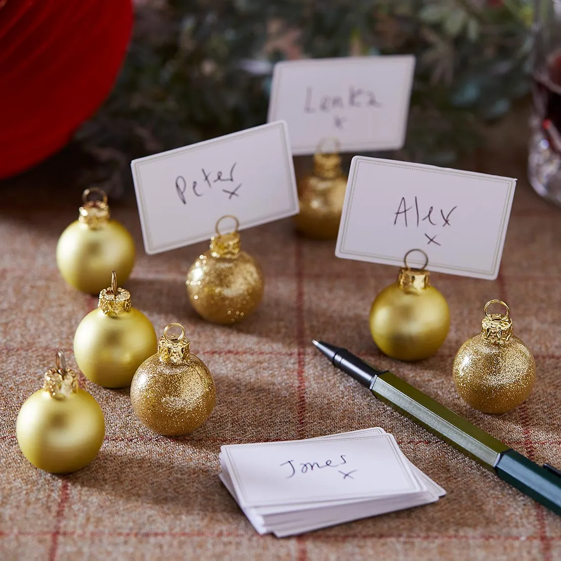 Botanical Nutcracker Placecard Holders