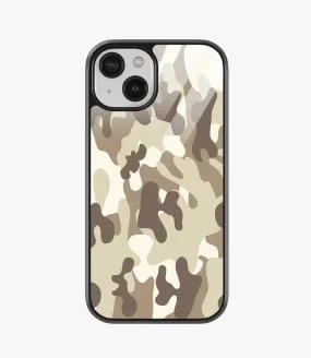 Brown Camo Glass Case