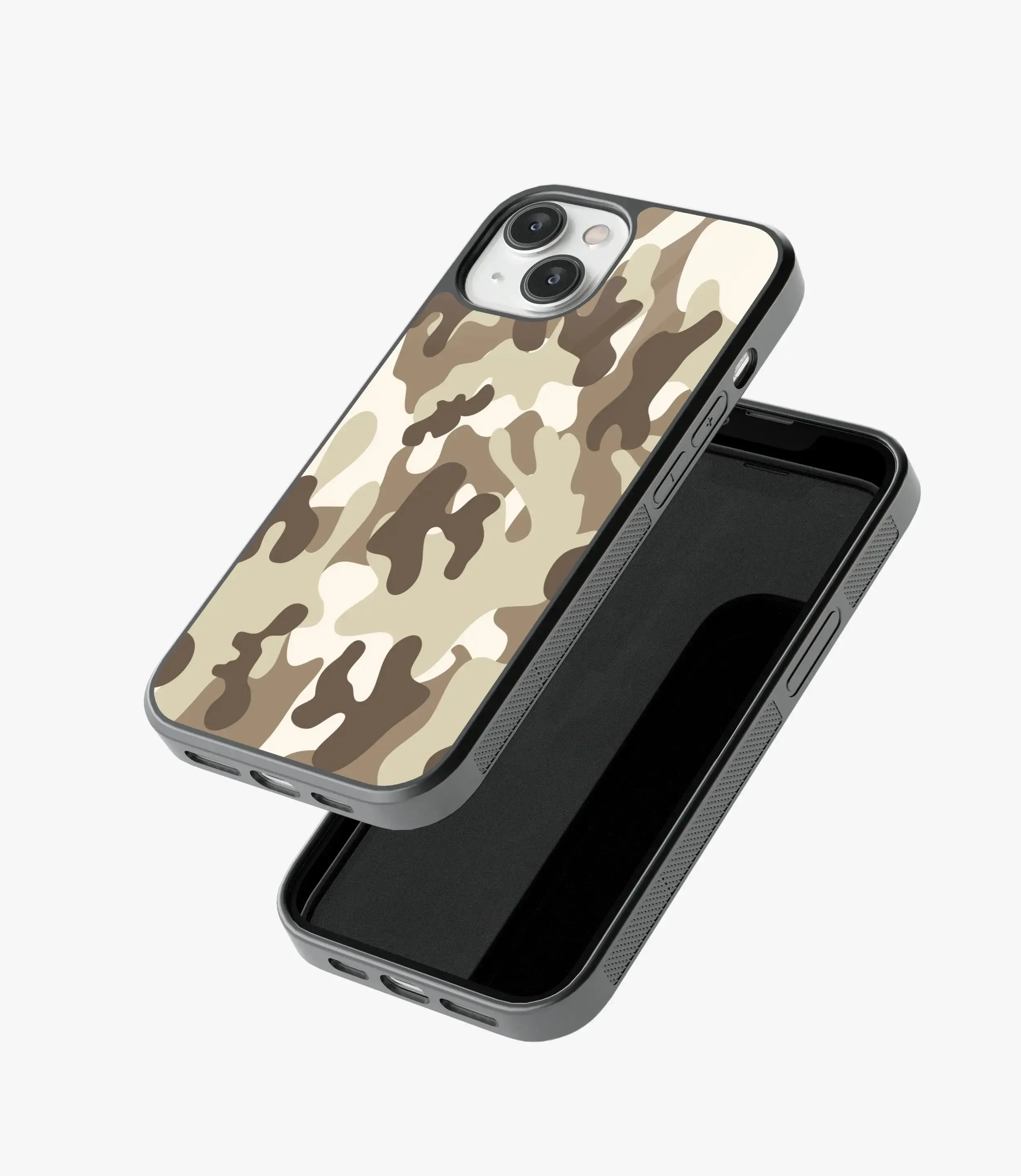 Brown Camo Glass Case