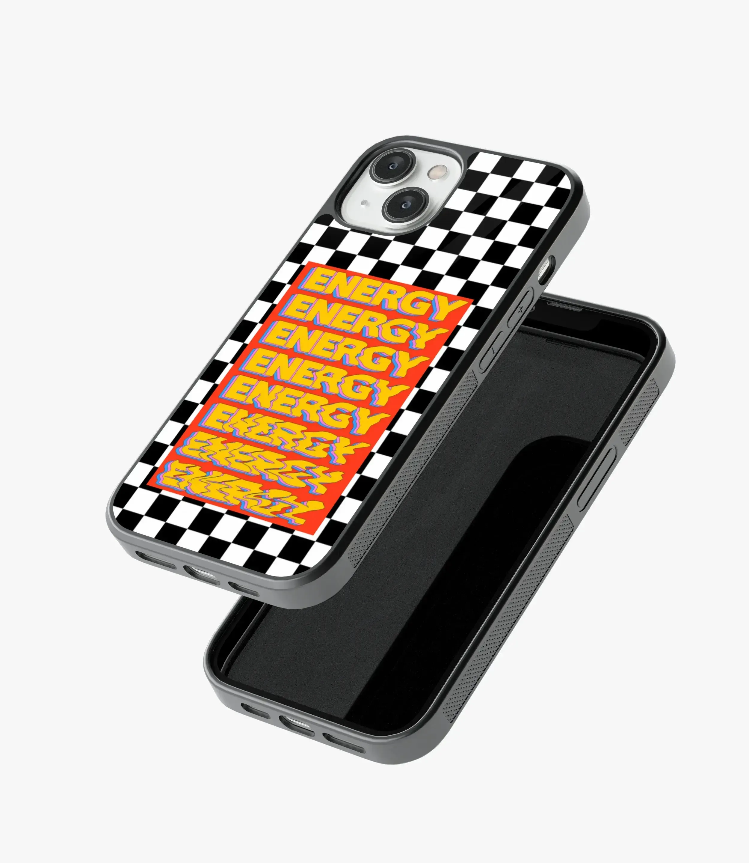 Checkered Energy Glass Case