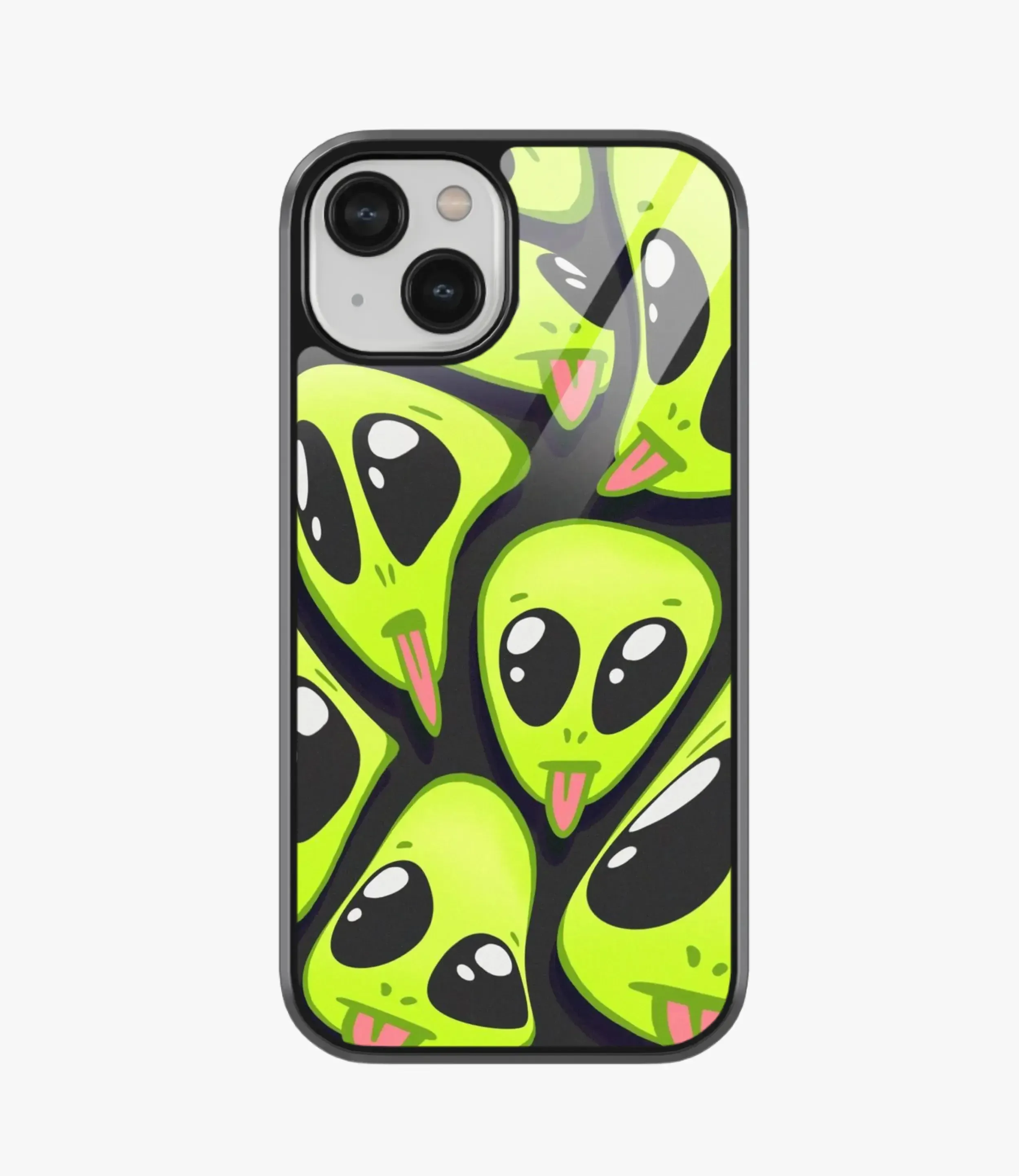 Crazy Alien Glass Phone Case