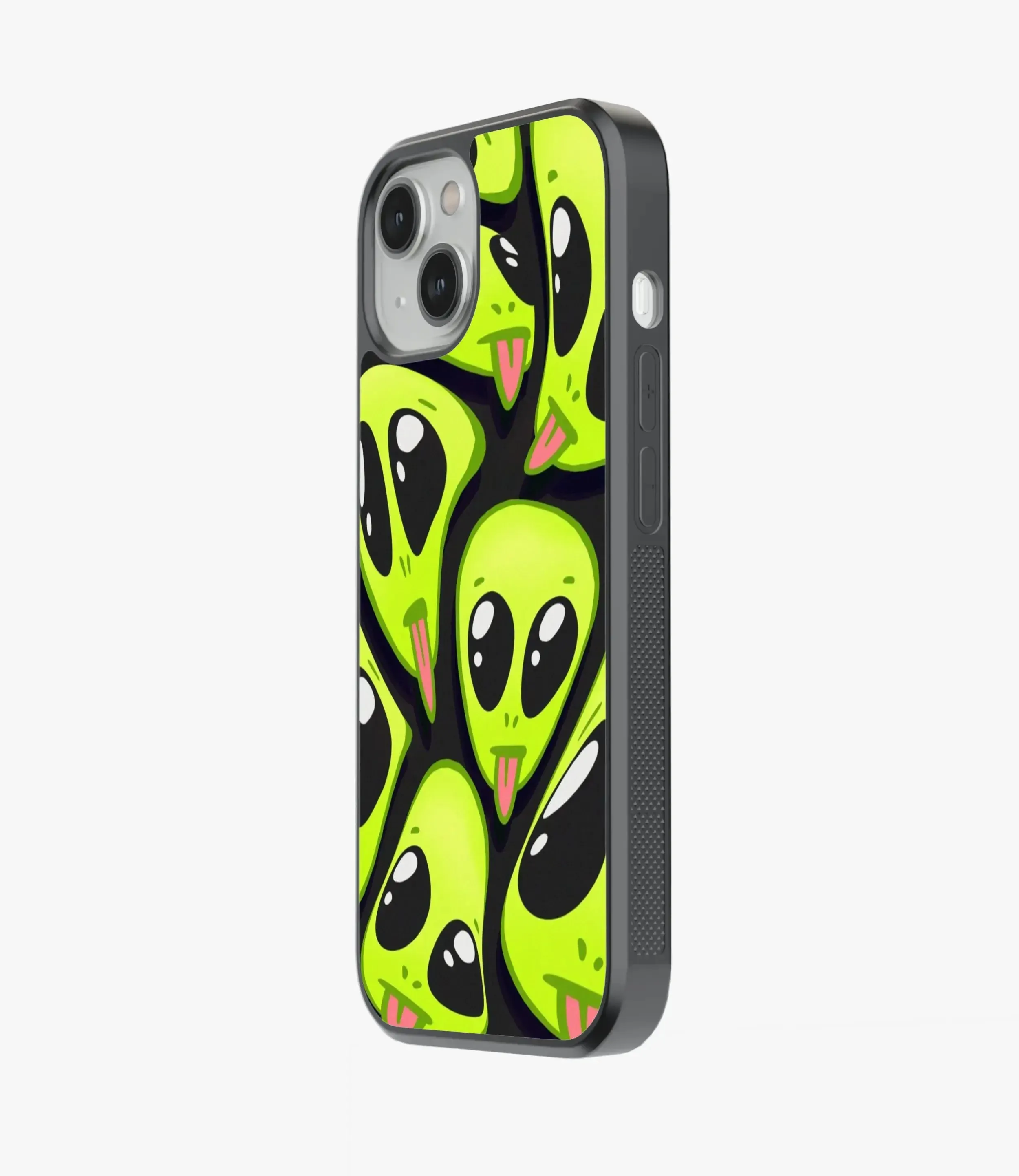 Crazy Alien Glass Phone Case