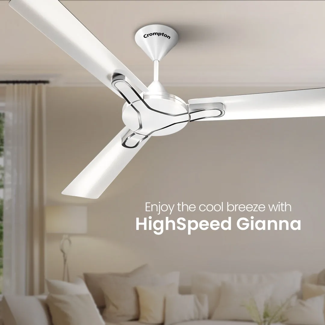 Crompton High Speed Gianna | Star Rated Ceiling Fan