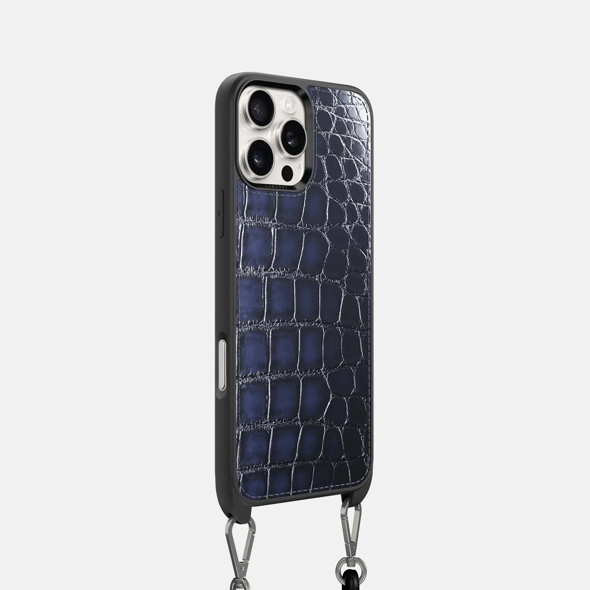 Crossbody Sport Case For iPhone 16 Pro In Patina Alligator