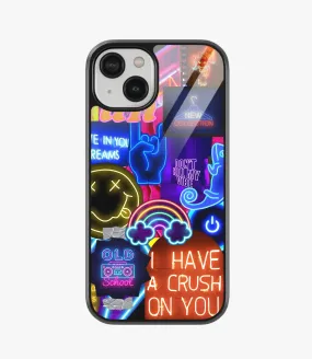 Crush On You Neon Glass Case