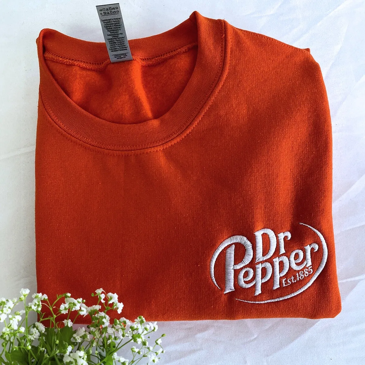 Custom Embroidered Sweatshirt with Neckline Collar Crewneck, Unique Gift for Her