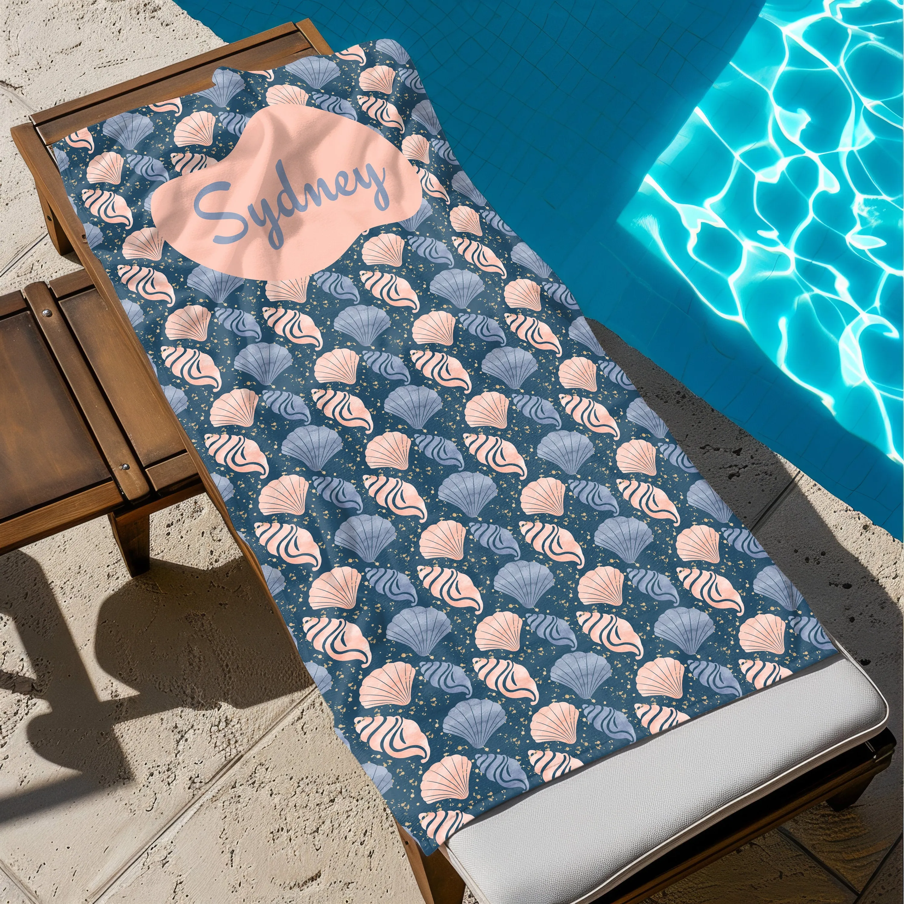 Custom Name Beach Towel - Great Gift