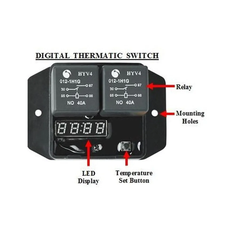 Davies, Craig Digital Thermatic Dual Fan Switch Kit with 5mm Probe - 0444