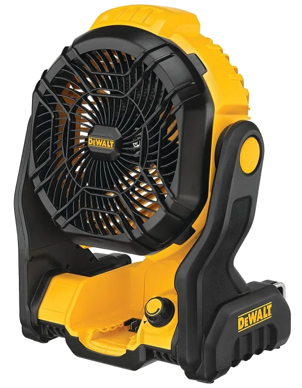 DeWALT 20V MAX DCE512B Cordless Jobsite Fan, Tool Only, 20 V, 5 Ah, 650 cfm Air :EA: QUANTITY: 1