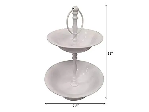 Elan Two Tier Bowl for Cake and Cupcake Stand (Pack of 5)