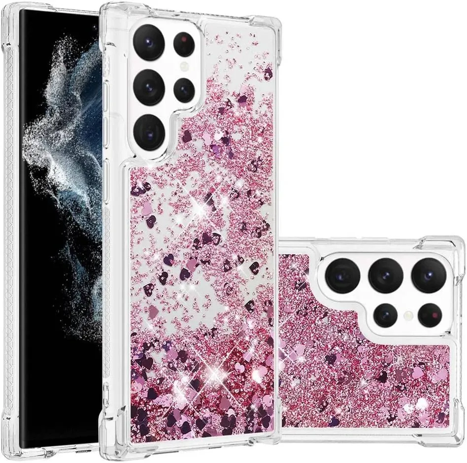 Galaxy S23 Ultra Case Glitter Luxury Cute Case