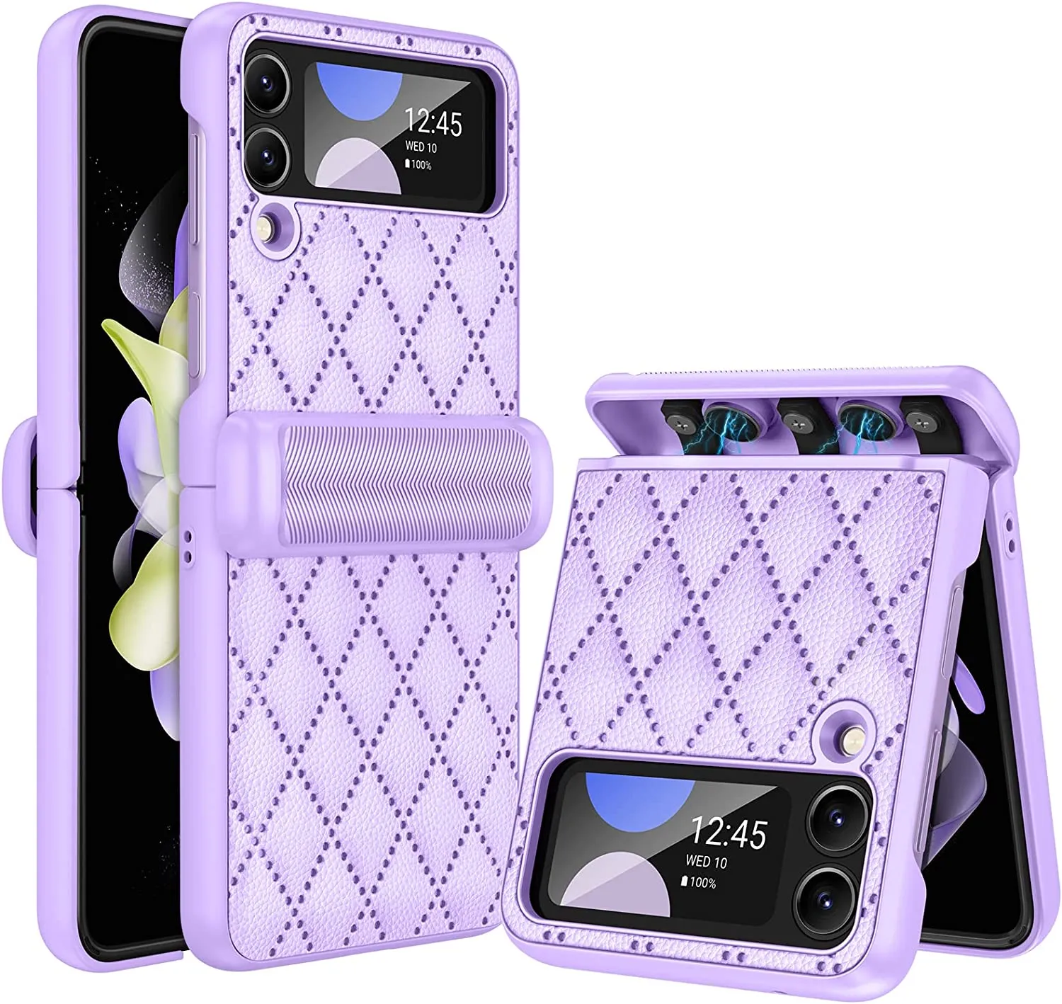 Galaxy Z Flip 4 Case, Z Flip 4 Hinge Protection Camera Screen Protector