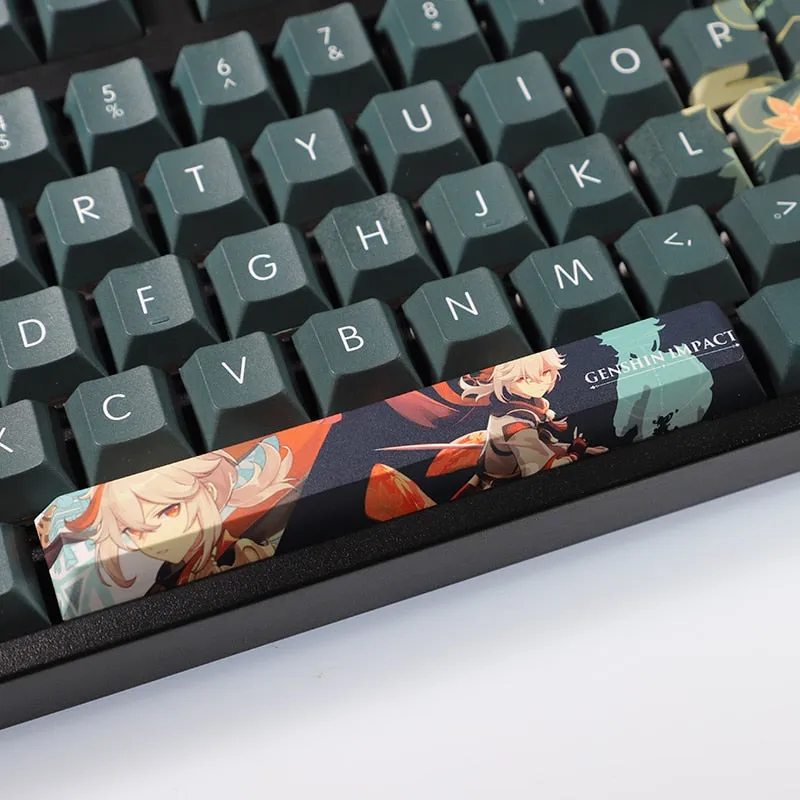 Genshin Impact Key Caps -  Kaedehara Kazuha PBT Keycaps - For 61/87/104/108 Keys Keyboard 2022