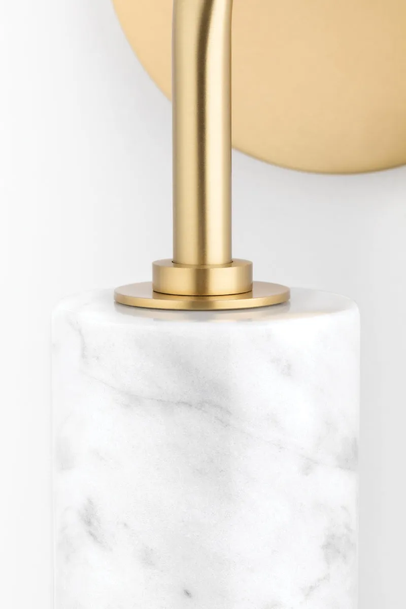 Hudson Valley Lighting Asime Wall Sconce – Aged Brass