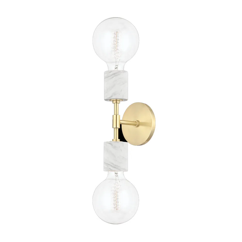 Hudson Valley Lighting Asime Wall Sconce – Aged Brass